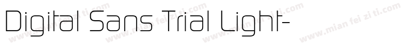 Digital Sans Trial Light字体转换